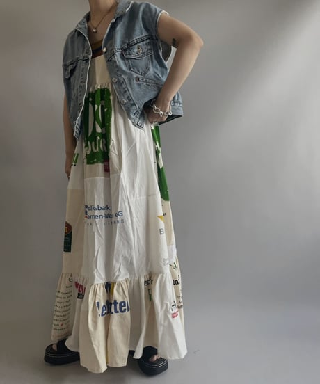 【USED】 Made in USA Levi's Cut Off Denim Vest/ 230727-022