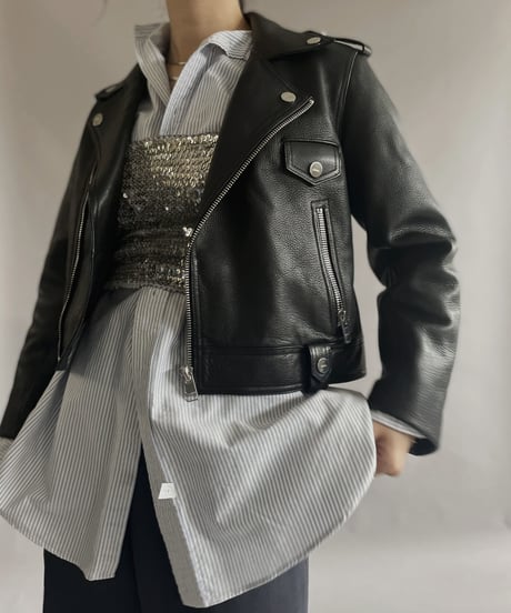 【USED】 GANNI Leather Jacket / 230401-021