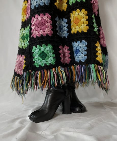 【RE;CIRCLE】 RE Granny Knit Long Skirt⑤/211014-025