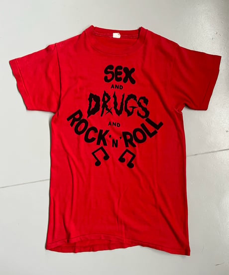 【USED】80's~ SEX & DRUGS & ROCK N ROLL T-Shirt /250621-009