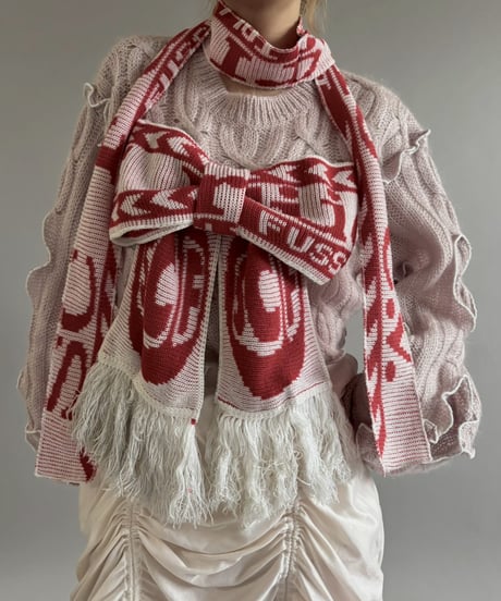 【RE;CIRCLE】 RE Mellow Ribbon Knit Top + Tie / 260122-008