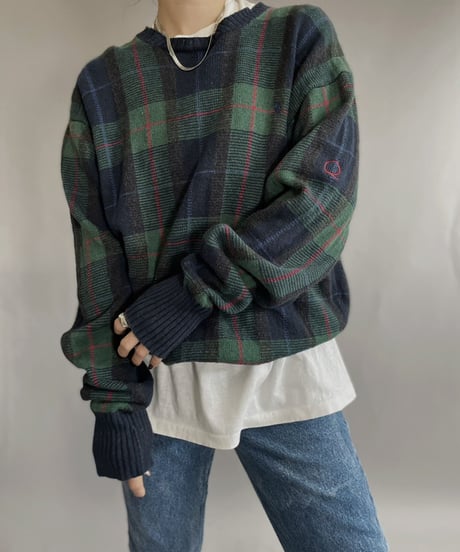 【USED】  Polo Golf Checked Knit / 221126-009