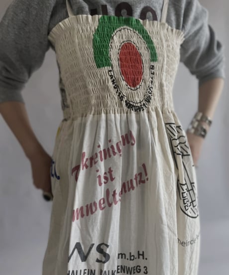 【RE;CIRCLE】RE Eco-Friendly Bag Shirring One-piece / 230427-020