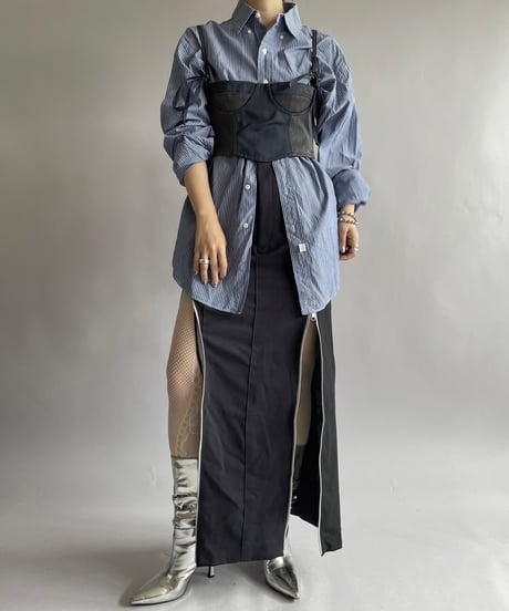 【RE;CIRCLE】 Re Front Zip Skirt/ 241003-016