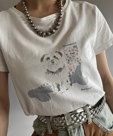 【USED】 Barbour Dog T-Shirt /240729-051