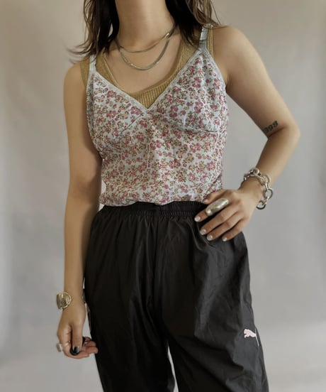 【USED】 Flower Pattern Camisole Top / 230610-035