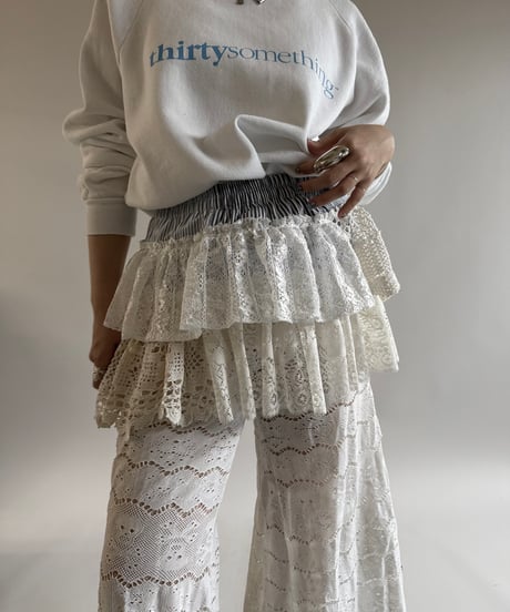 【RE;CIRCLE】 Re Crochet Stripe Skirt/ 250320-005