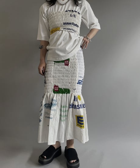 【RE;CIRCLE】RE Eco-Friendly Bag Shirring Tube Top / 230622-022