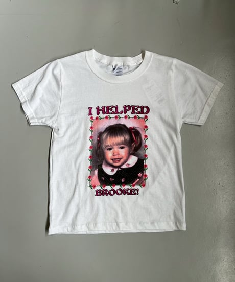 【USED】 RESIZED 00s GILDAN I HELPED BROOKE! T-Shirt / 250830-023