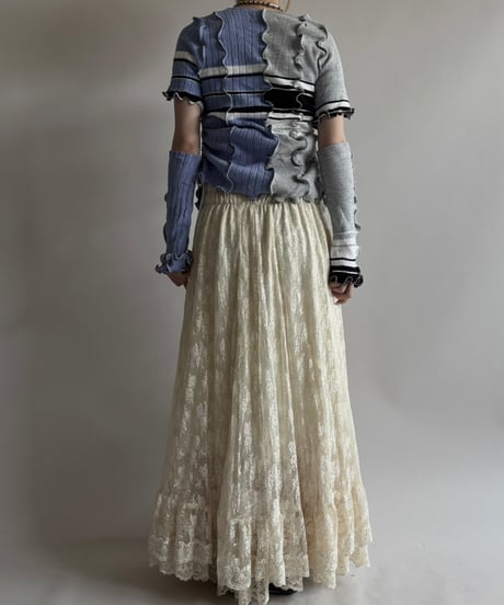 【Chinatsu Aoyama】 RE Mellow knit Top + Arm  / 250710-015