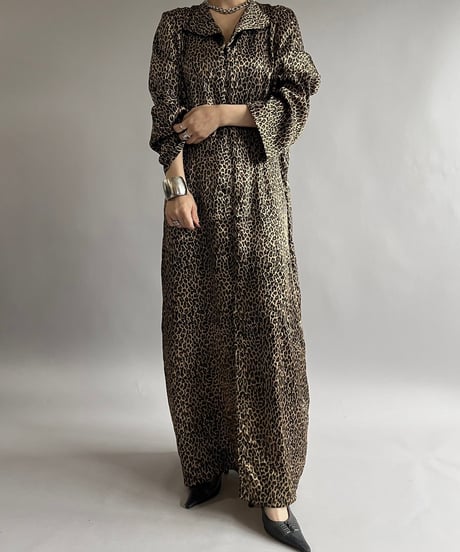 【USED】MOGAN TAYLOR Leopard Patterned Long One-Piece /240907-038