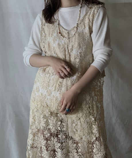 【RE;CIRCLE】  RE Crochet N/S Dress ①/210512-005