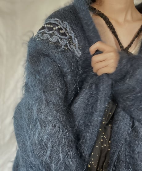 【USED】    Mohair Knit Cardigan/211216-016