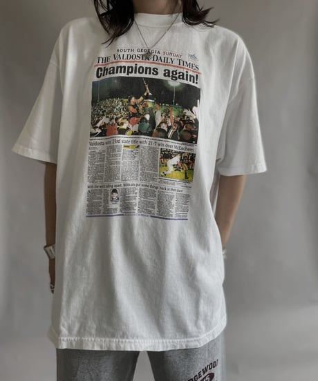 【USED】   News Paper T-Shirt / 230617-010