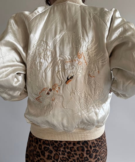 【USED】 50's Vintage Souvenir Jacket Reversible 別珍 TTS Zipper /250104-014