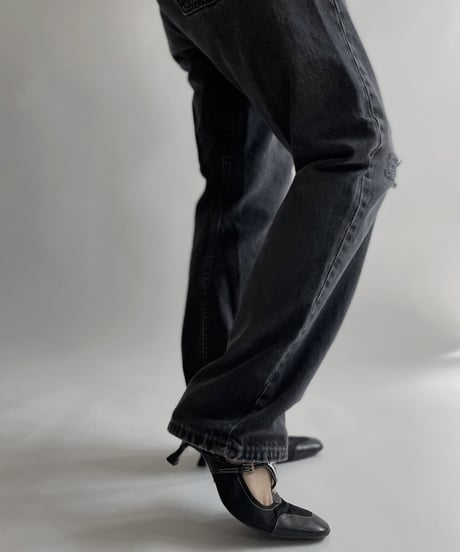 【USED】  Made in USA Levi's Denim Pants 501 Black/ 220416-023