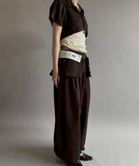【Chinatsu Aoyama】 RE Makers Shirt Brown / 260702-030