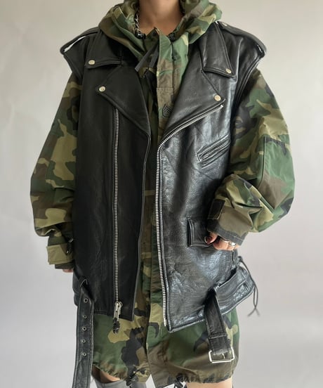 【USED】 LK Leather Riders Vest/241130-002
