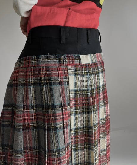 【RE;CIRCLE】 RE Kilt Skirt Long / 250206-008