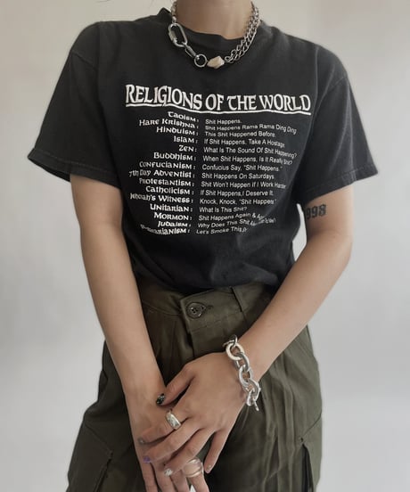 【USED】 T Shirt "Religions of the world" / 220806-012