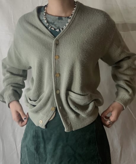 【USED】Acrylic Knit Cardigan/210226-012