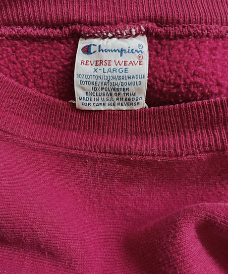 【USED】  Champion Reverse weave Pink / 220917-018