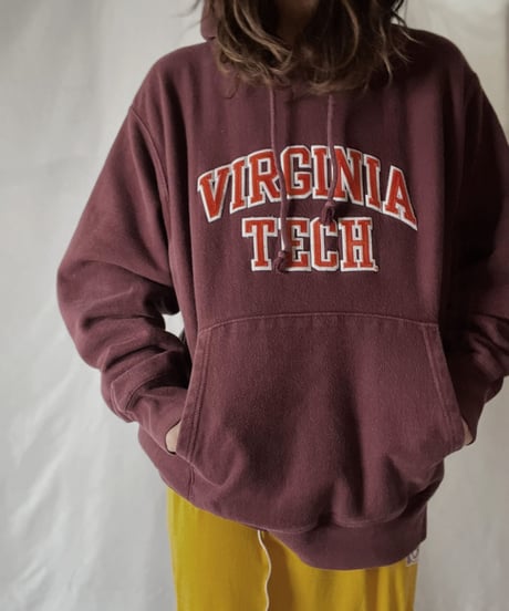 【USED】  Champion Reverse Weave Hoodie VIRGINIA TECH/211116-043