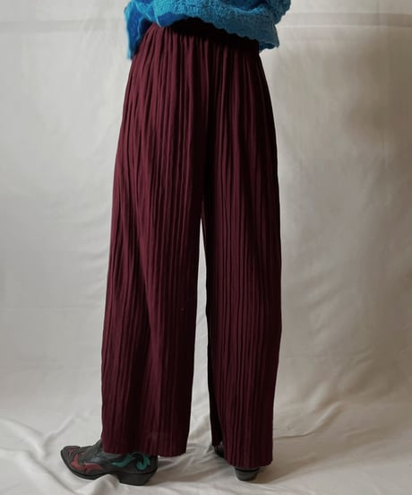 【USED】 Poly Pleats Pants/20210819-015