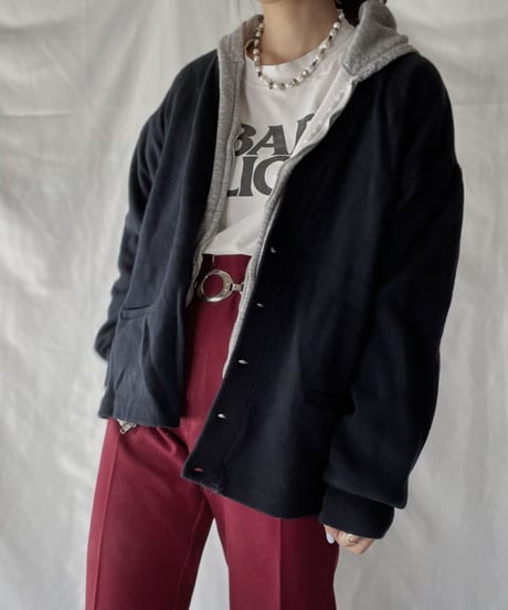 【USED】   Acrylic Knit Cardigan④/211020-055