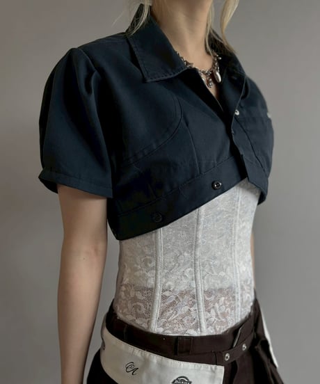 【Chinatsu Aoyama】 RE Makers Shirt Navy / 260702-015