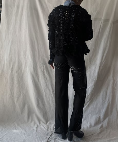 【USED】Crochet Knit Cardigan③/210217-041