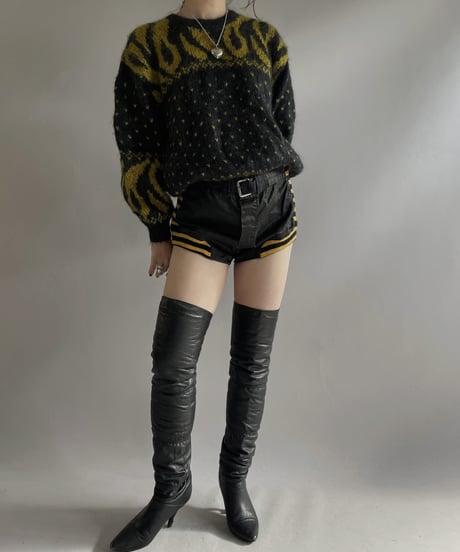 【USED】 Patterned knit Top / 231209-020