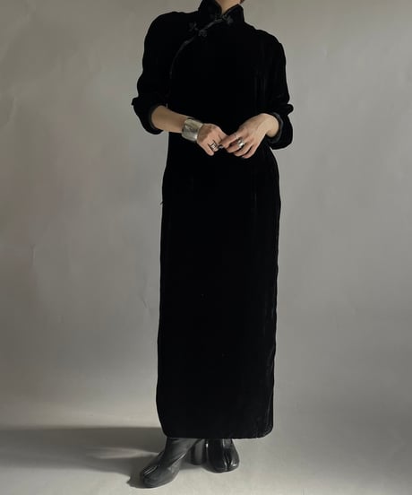 【USED】 Velour China Dress /241214-015