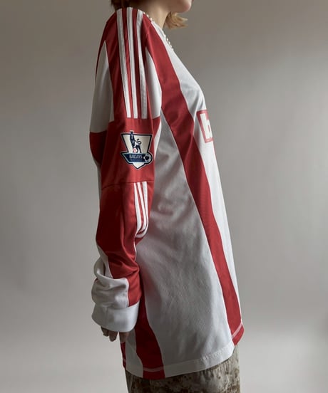【USED】 adidas 12~13's CAMERON Stoke City FC Soccer Shirt/ 250607-019