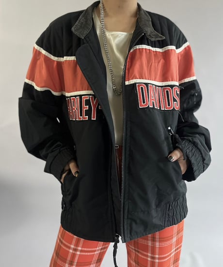 【USED】 Made in USA Harley Davidson Zip Up Jacket  /241109-012