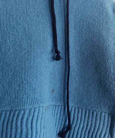 【RE;CIRCLE】 RE Acrylic Knit Cardigan + Hoodie Blue / 230220-013