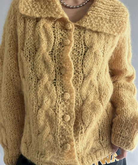 【USED】 Made in Italy Vintage knit Cardigan /251108-007