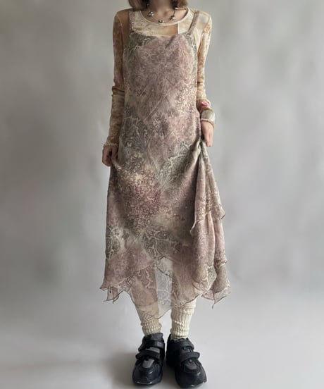 【USED】 Design Camisole One-Piece  /250906-009