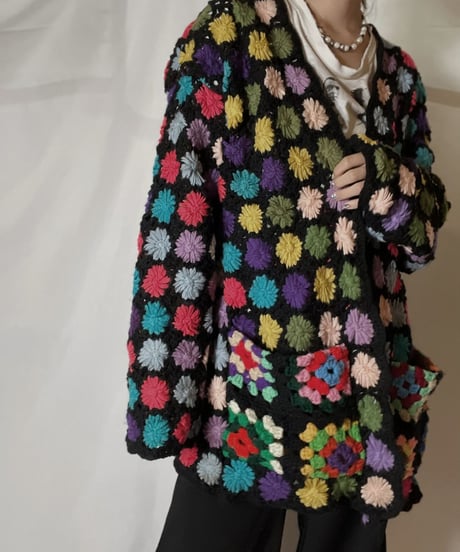 【RE;CIRCLE】 RE Granny Knit L/S Cardigan②/210917-014