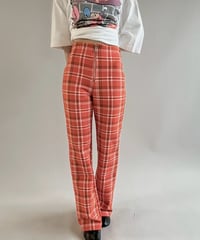 【USED】 I AM GIA Check Patterned Flare Pants / 250621-004