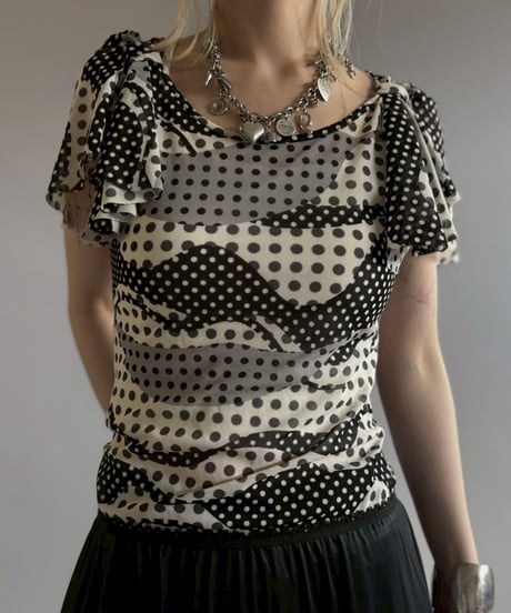 【USED】 Sheer Dot Pattern Tops / 2560613-029