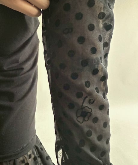 【USED】  Made in Italy MM6 Maison Martin Margiela Dot Pattern L/S Long One Piece   /250412-040