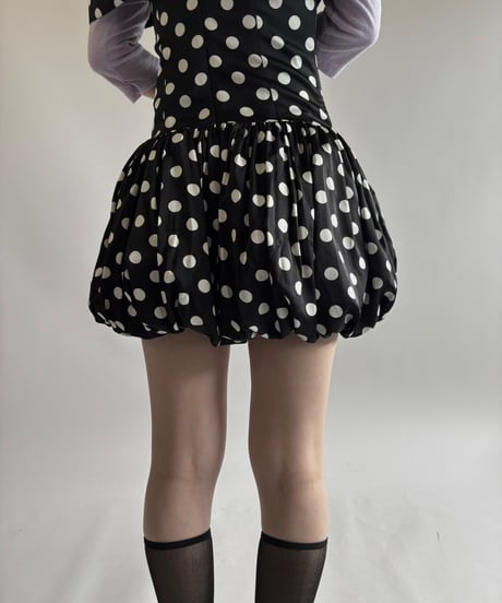 【USED】  Dead Stock MISS CIRCLE Dot Pattern Camisole One-Piece   / 250531-017