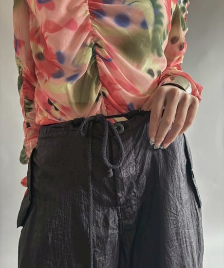 【USED】  Design nylon Pants / 250920-028