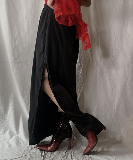 【USED】 Poly Long Skirt/ 210630-022