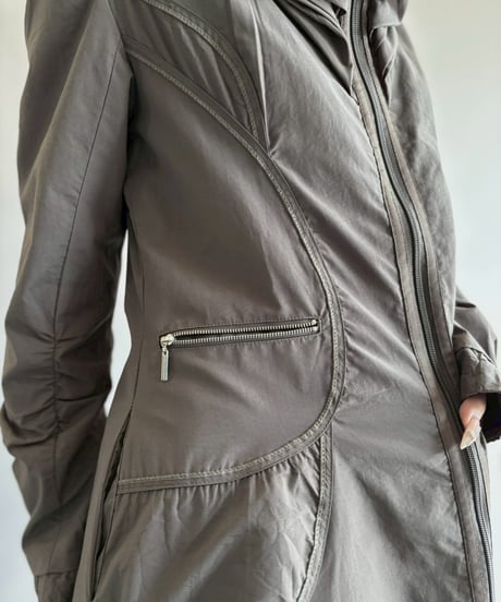 【USED】 Zip Design Nylon Coat/ 260314-002