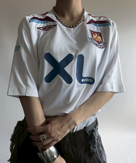 【USED】07~08's UMBRO West Ham United FC Soccer Shirt / 250809-007