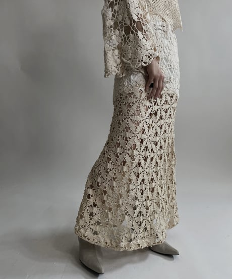 【RE;CIRCLE】 RE Crochet Lace Mermaid Skirt / 220427-013