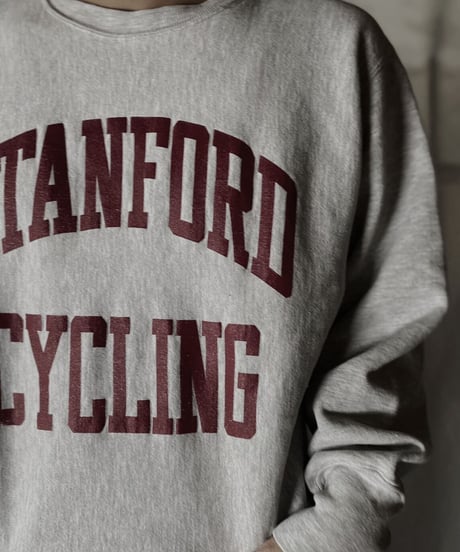 【USED】  90's Champion Reverse Weave Sweat STANFORD CYCLINE/211116-050