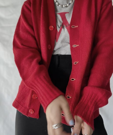 【USED】   Wool Knit Cardigan  /211020-046